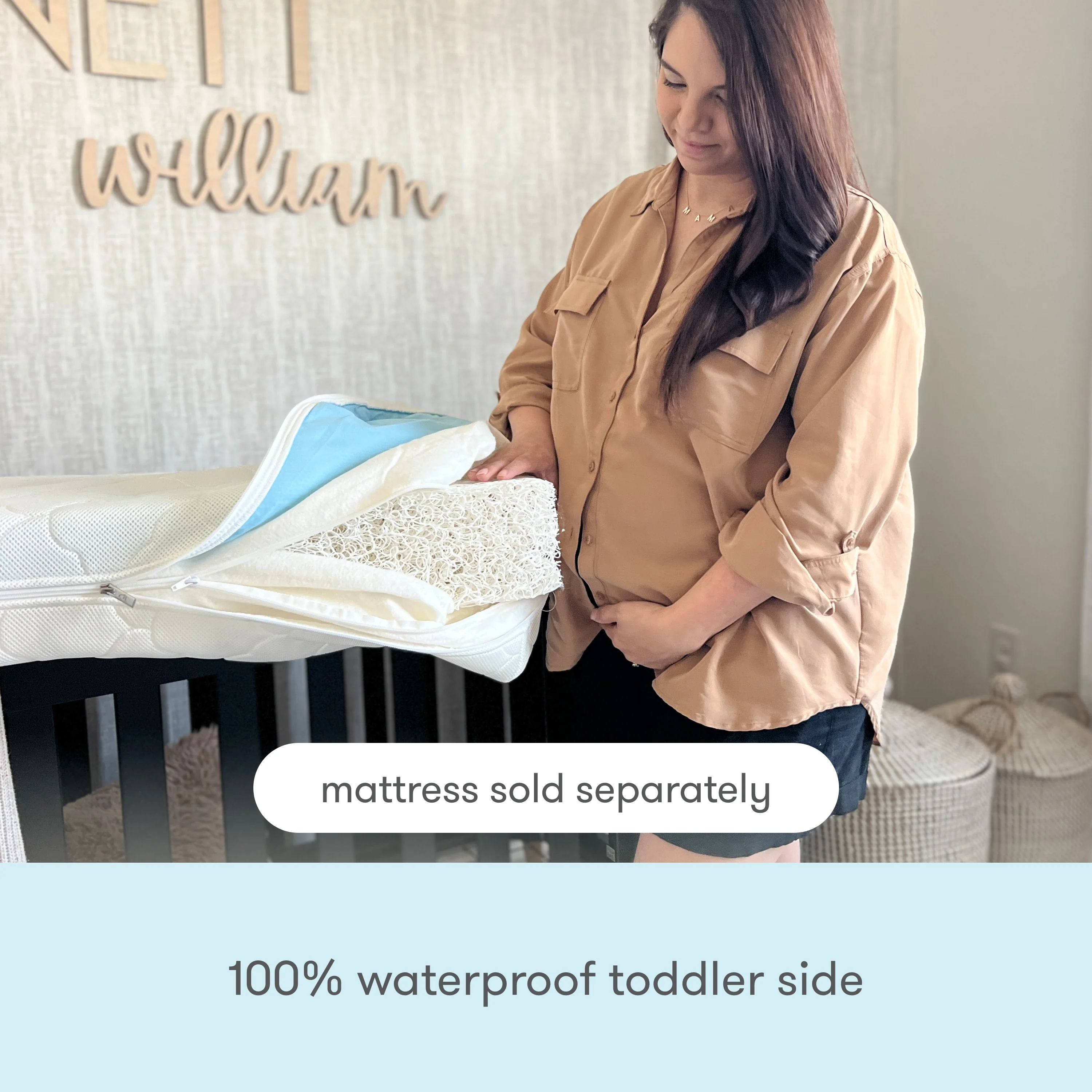 Extra Waterproof Crib Mattress Cover - Image 3