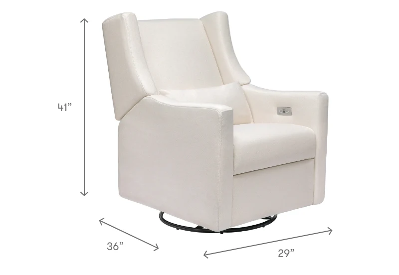 Kiwi Electronic Recliner and Swivel Glider with USB port - Image 4
