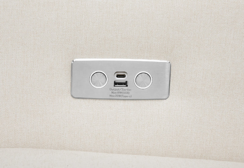 Kiwi Electronic Recliner and Swivel Glider with USB port - Image 6