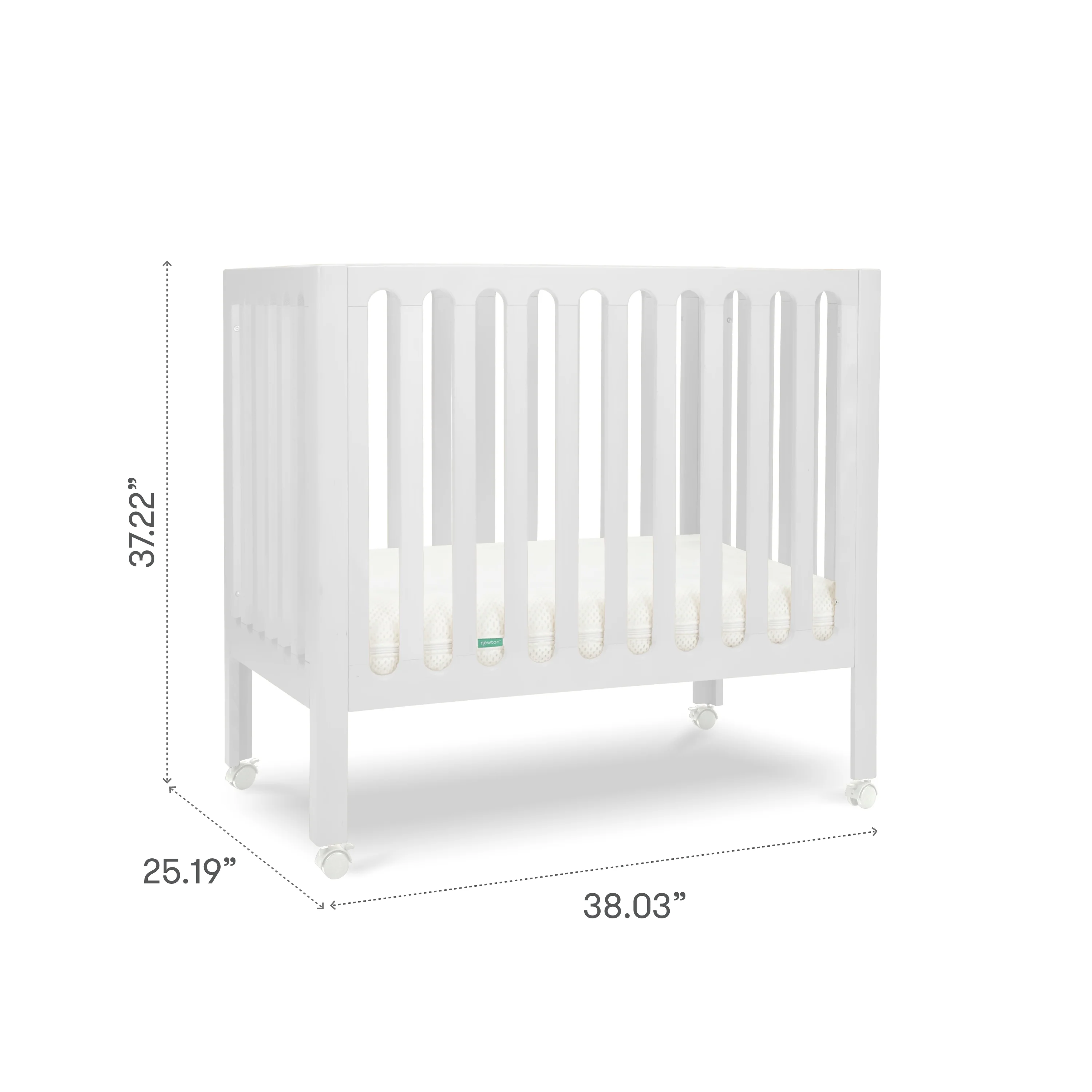 Newton Galileo Mini Crib with Newton Mattress - Image 25