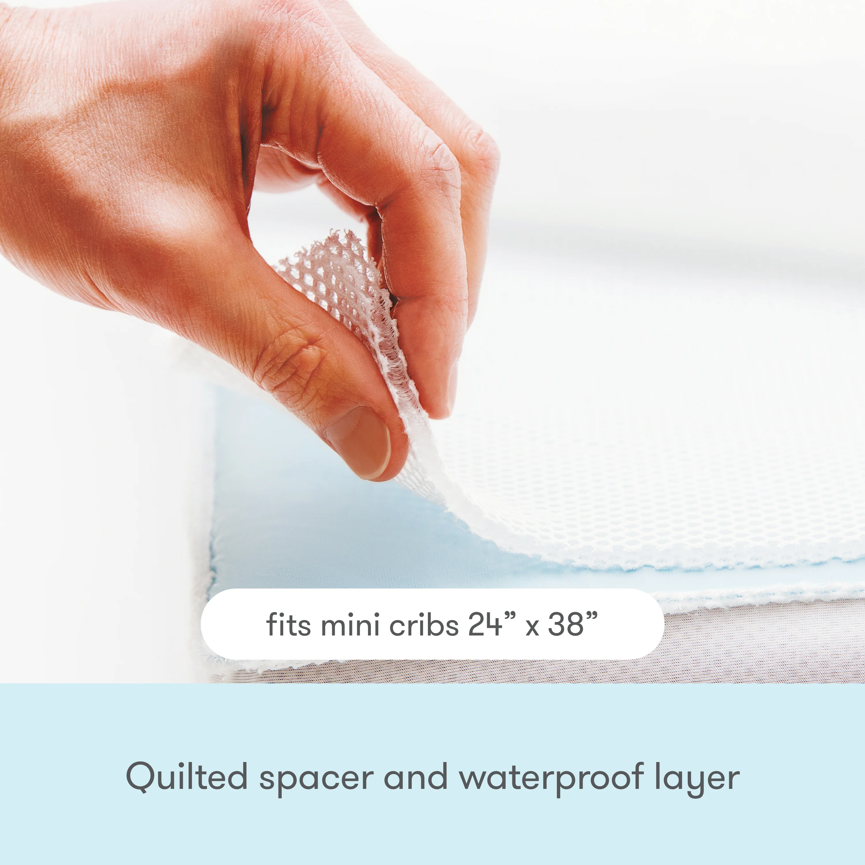 Waterproof Mini Crib Pad - Image 7